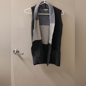 Bartolini Womens Wool Blend Open Style Sweater Vest Sz XS